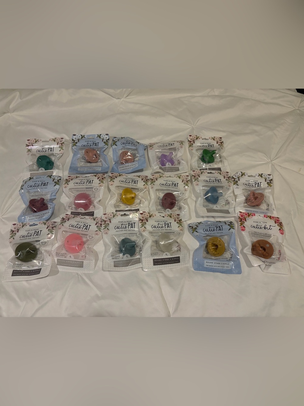 Ryan and rose round pacifiers